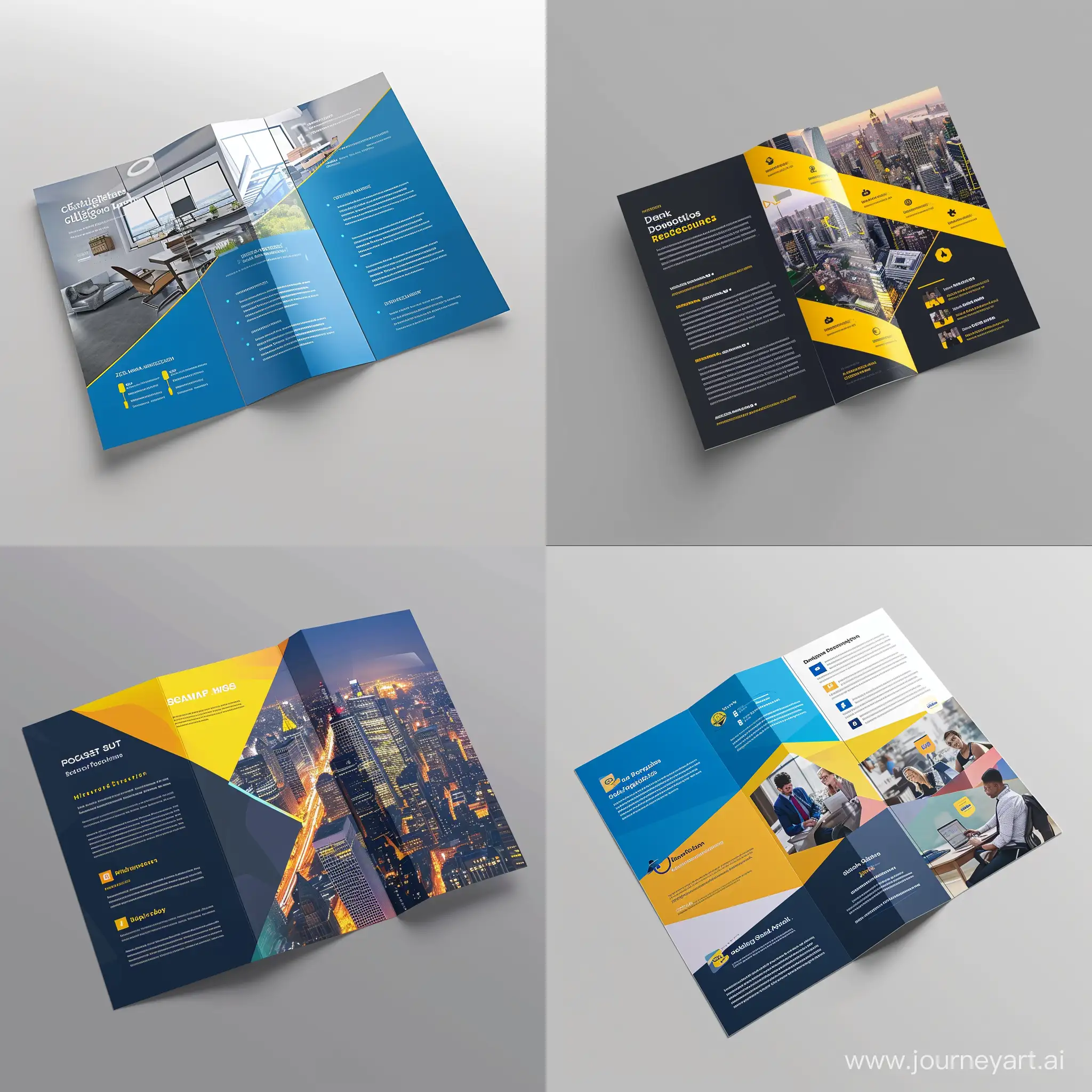 design professional trifold brochure