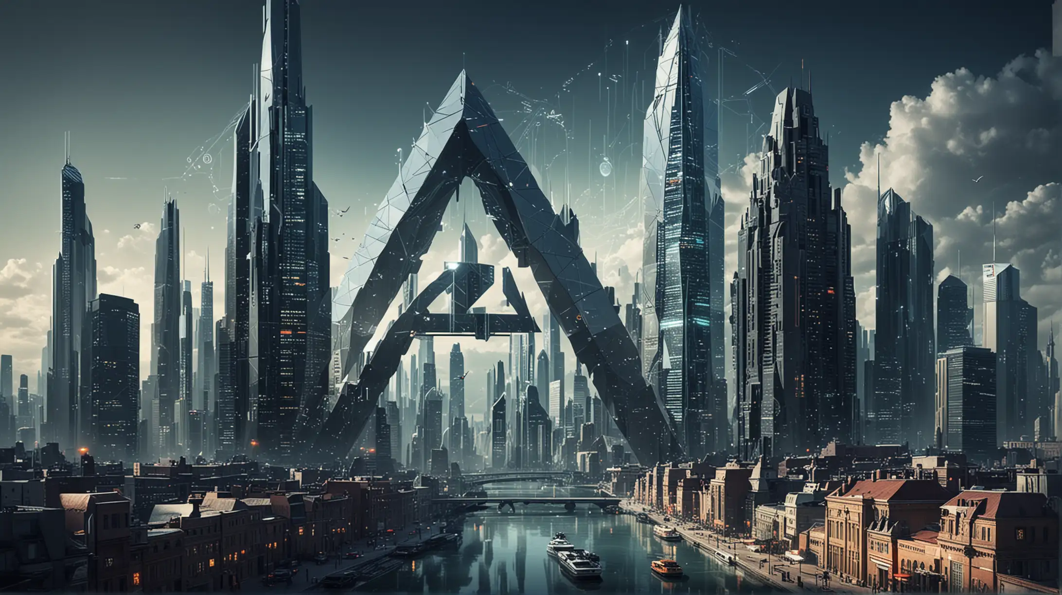 Futuristic Cryptology Report Album Cover Numerical Buildings and Symbolic Structures