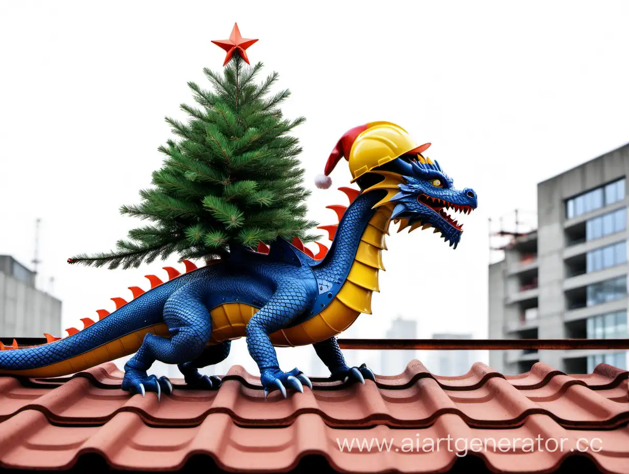 Holiday-Dragon-Construction-Festive-Scene-with-Christmas-Tree-and-Scaffolding