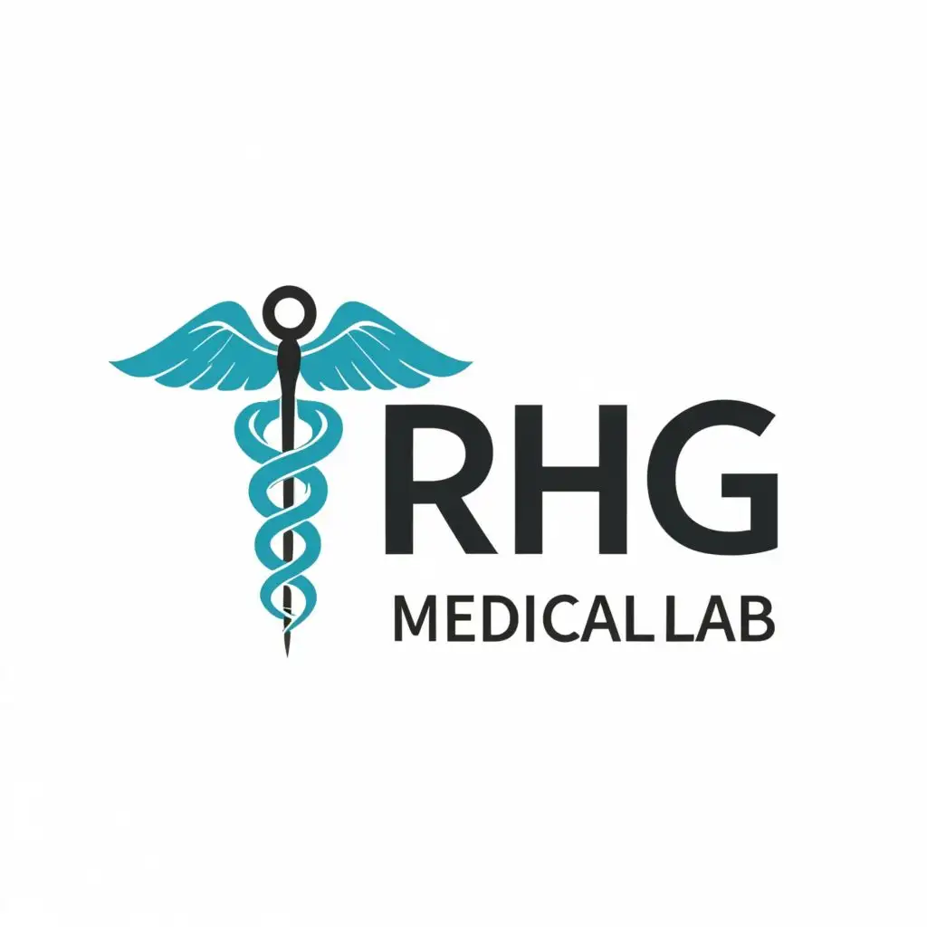 logo, Medical Devices, with the text "RHG Medical Lab", typography, be used in Medical Dental industry