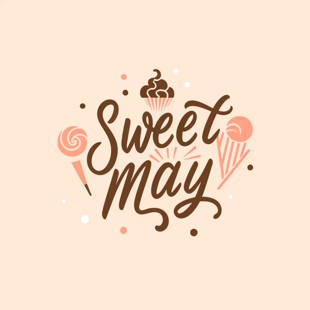 LOGO-Design-for-Sweet-May-Minimalistic-Sweets-Emblem-for-Events-Industry