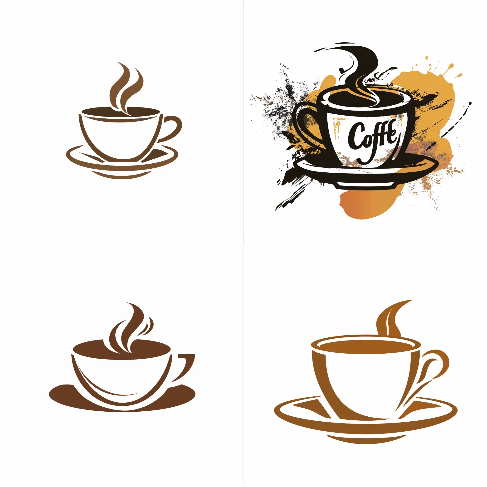 coffee logo with white background