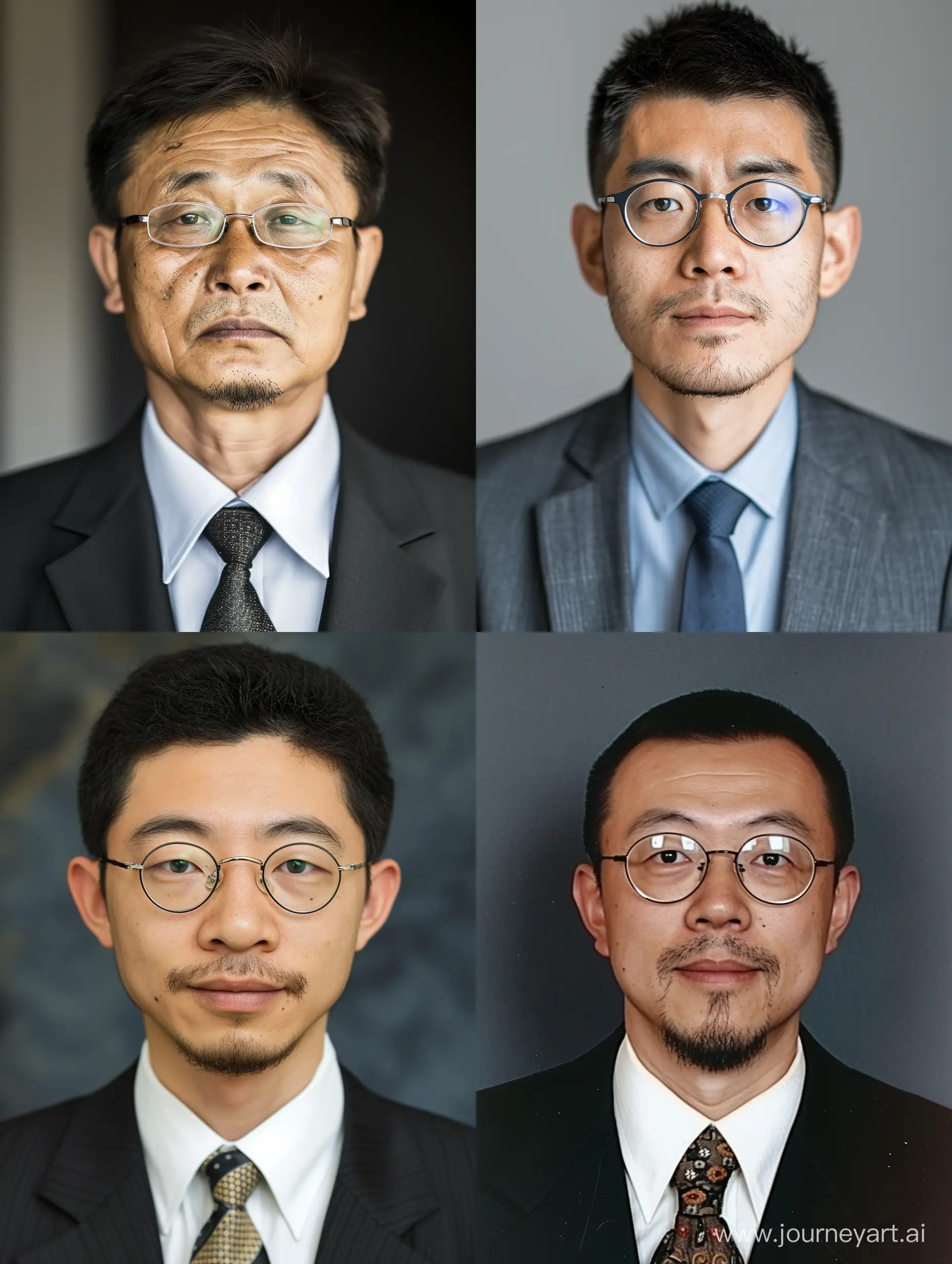 Sophisticated-Chinese-Man-in-Formal-Wear-with-Glasses-and-Tie