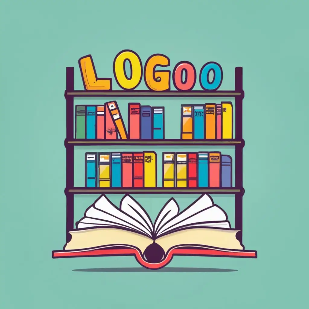 logo, book, with the text "SHELVES", typography, be used in Education industry