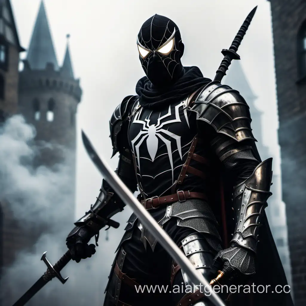 Mysterious-SpiderKnight-Wielding-Katana-in-Enigmatic-Medieval-Setting