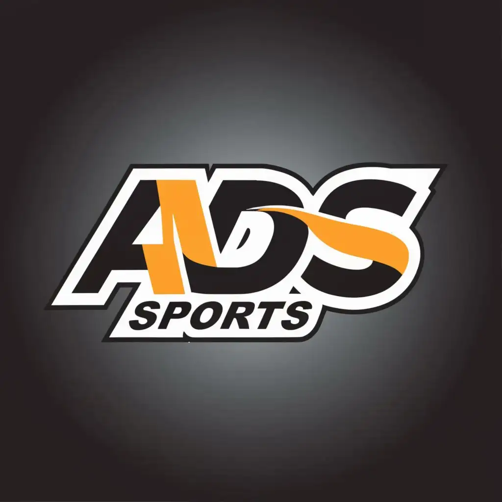 a logo design,with the text "ADS sports", main symbol:just text,Moderate,be used in Sports Fitness industry,clear background