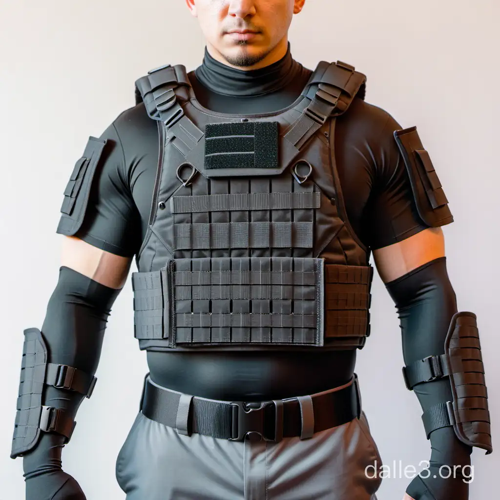 Ballistic Scifi Vest Futuristic Plate Carrier And Kevlar Armor Dalle3 Ai