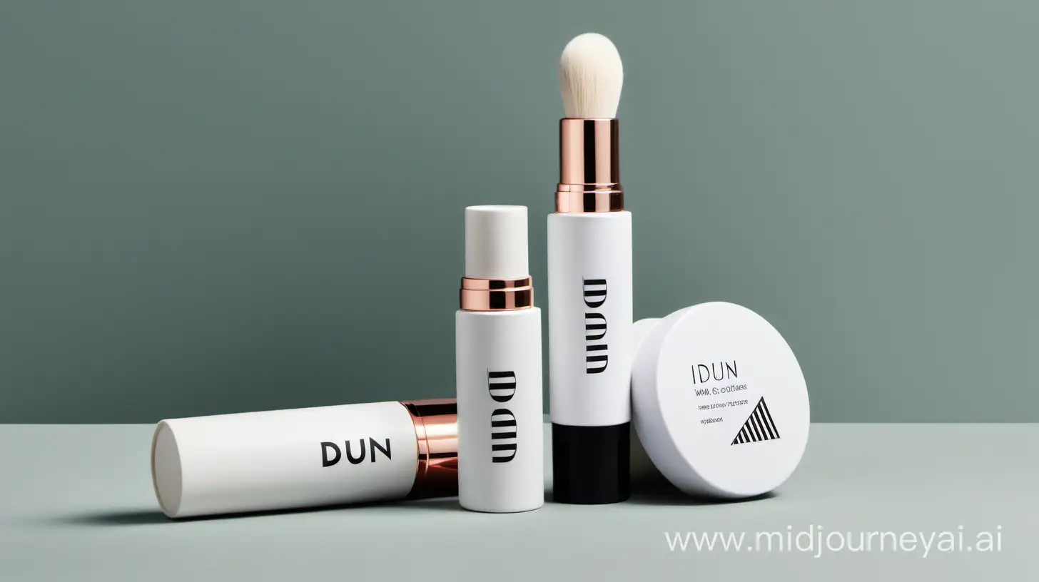 IDUN Refillable Makeup Packaging in Fresh White Colors