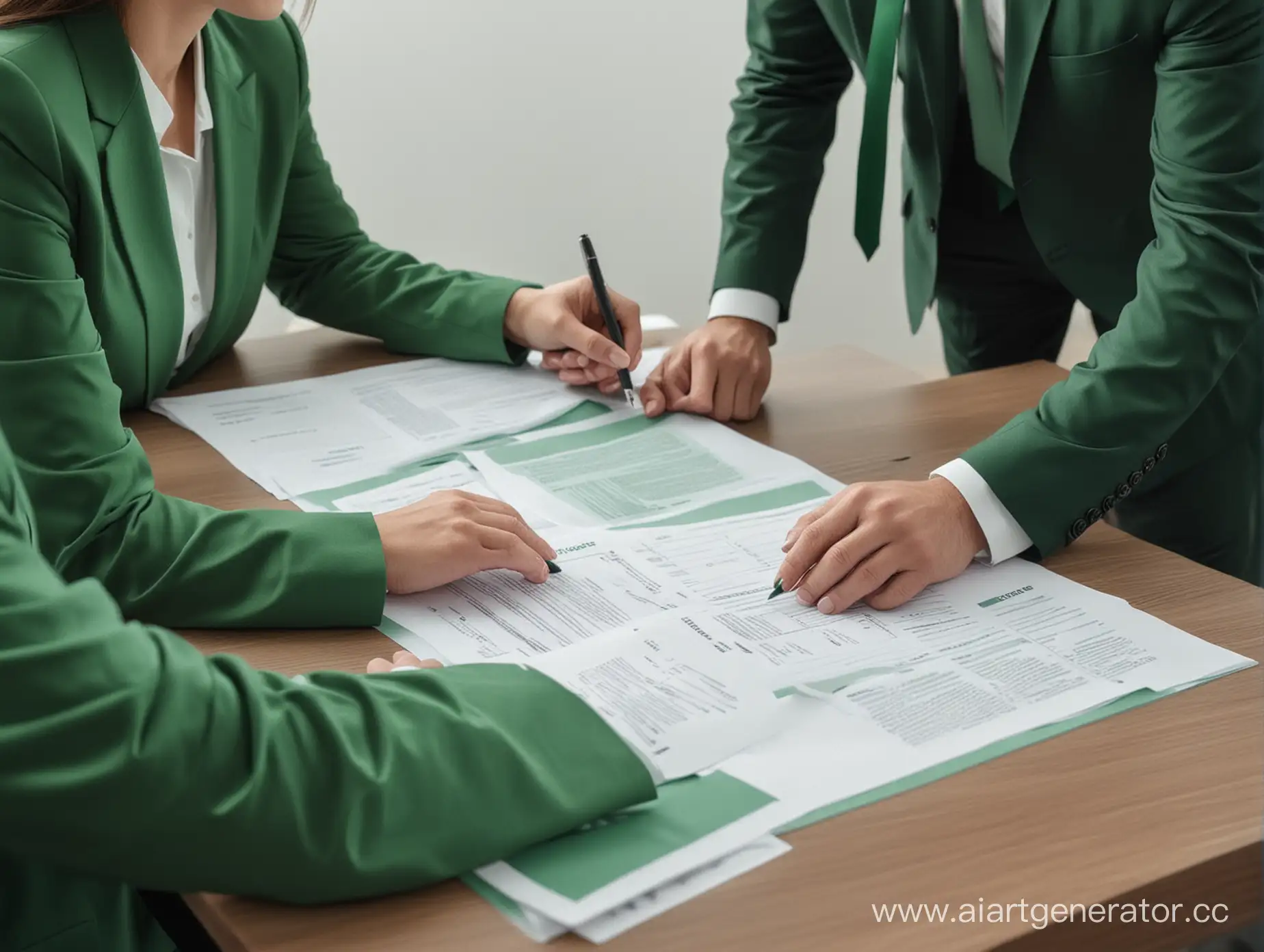 Business-Team-in-Green-Office-Preparing-for-Contract-Renewal-Meeting