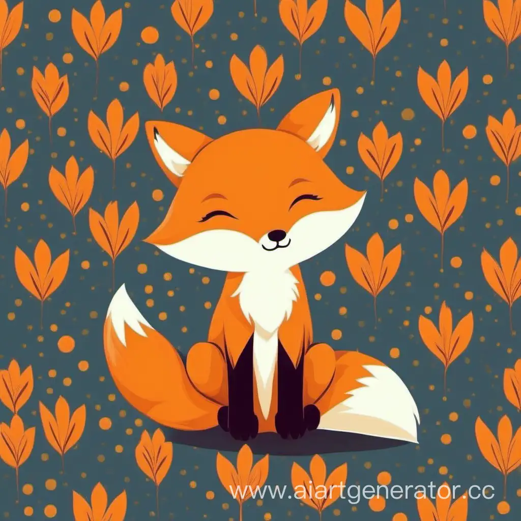Adorable-Fox-Wallpaper-Illustration-for-Desktop-and-Mobile-Screens
