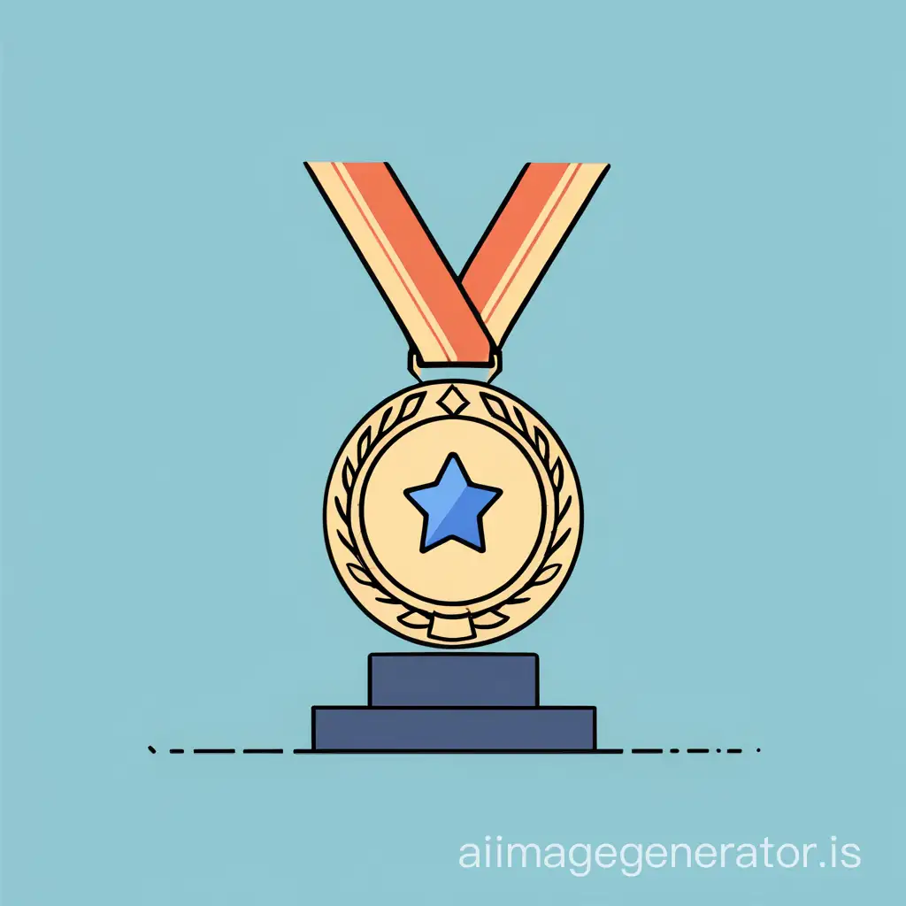 Generate an image representing the badge 'Top 3 Achiever'. The badge should visually portray a podium with three spots, symbolizing the top three positions in a ranking. The person occupying one of the spots should be depicted as celebrating their achievement, perhaps raising their hands in victory or standing proudly on the podium. The image should evoke a sense of accomplishment and success. This badge is earned when a user reaches the top 3 positions in the app's ranking