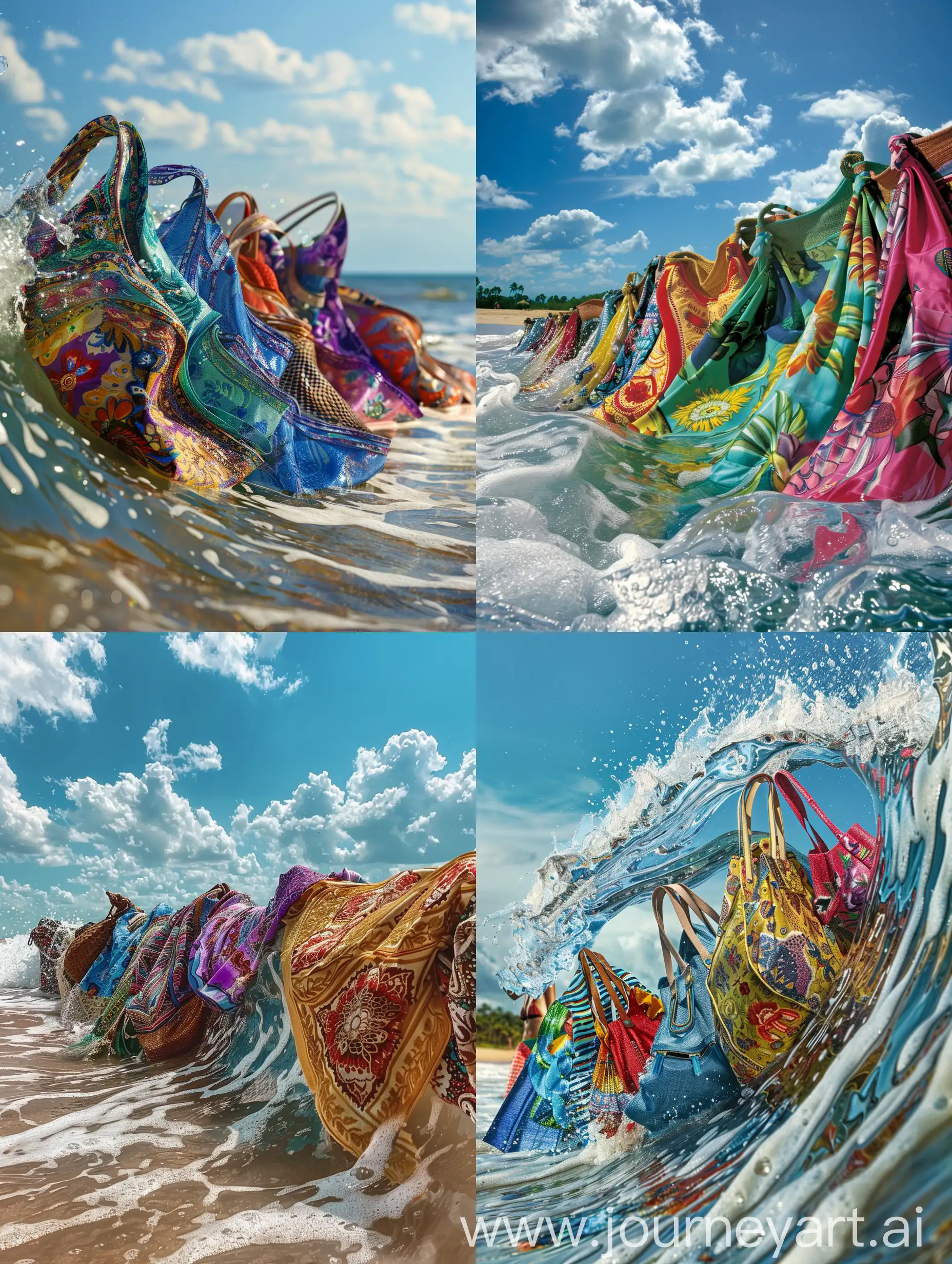 Beach-Fashion-Wave-Stylish-Bags-Sarongs-and-Bikinis-by-the-Sea