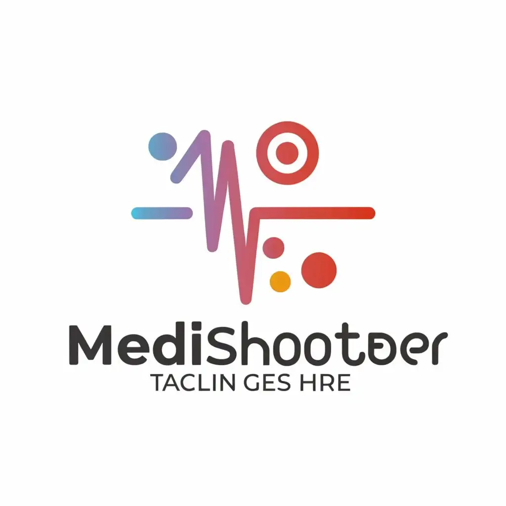 a logo design,with the text "Medishooter", main symbol:heartbeat,Moderate,be used in Medical Dental industry,clear background