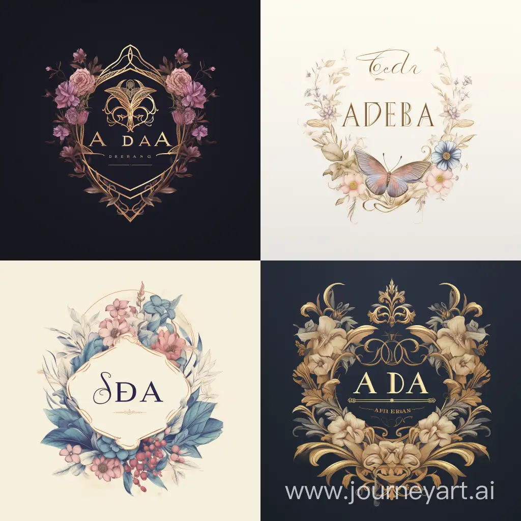 создай логотип с надписью ADEA в классическом премиум стиле, но без излижеств