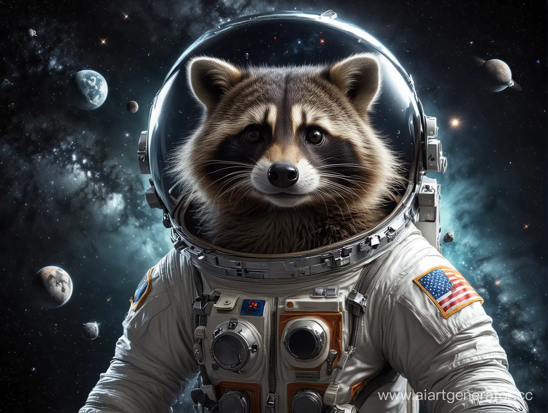 Adventurous-Raccoon-in-Space-Suit-Explores-Cosmic-Frontiers