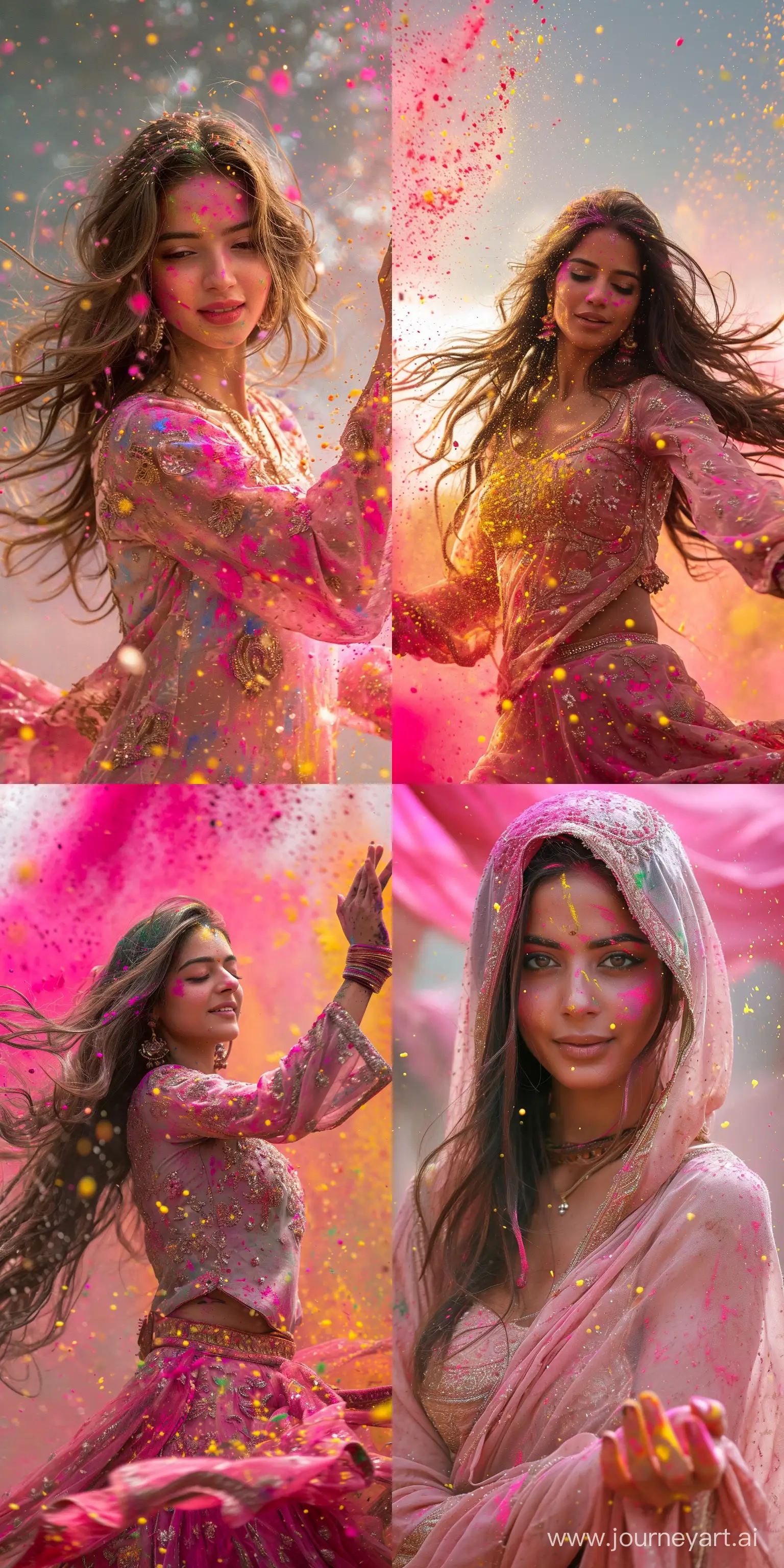 Bold-and-Vibrant-Holi-Celebration-with-a-Spiritual-Punjabi-Woman