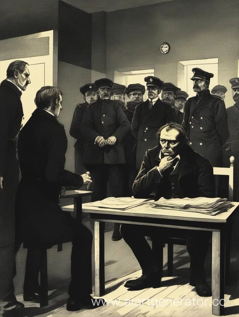 Raskolnikovs-Fearful-Encounter-at-the-Police-Station-with-a-Cunning-Prosecutor