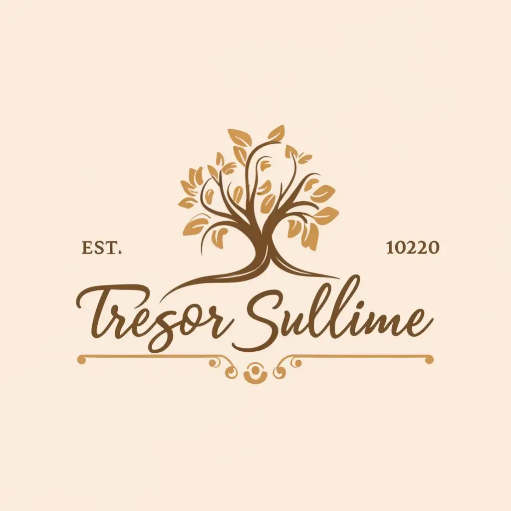 a logo design,with the text 'Trésor Sublime', main symbol:spiritual,Moderate,clear background