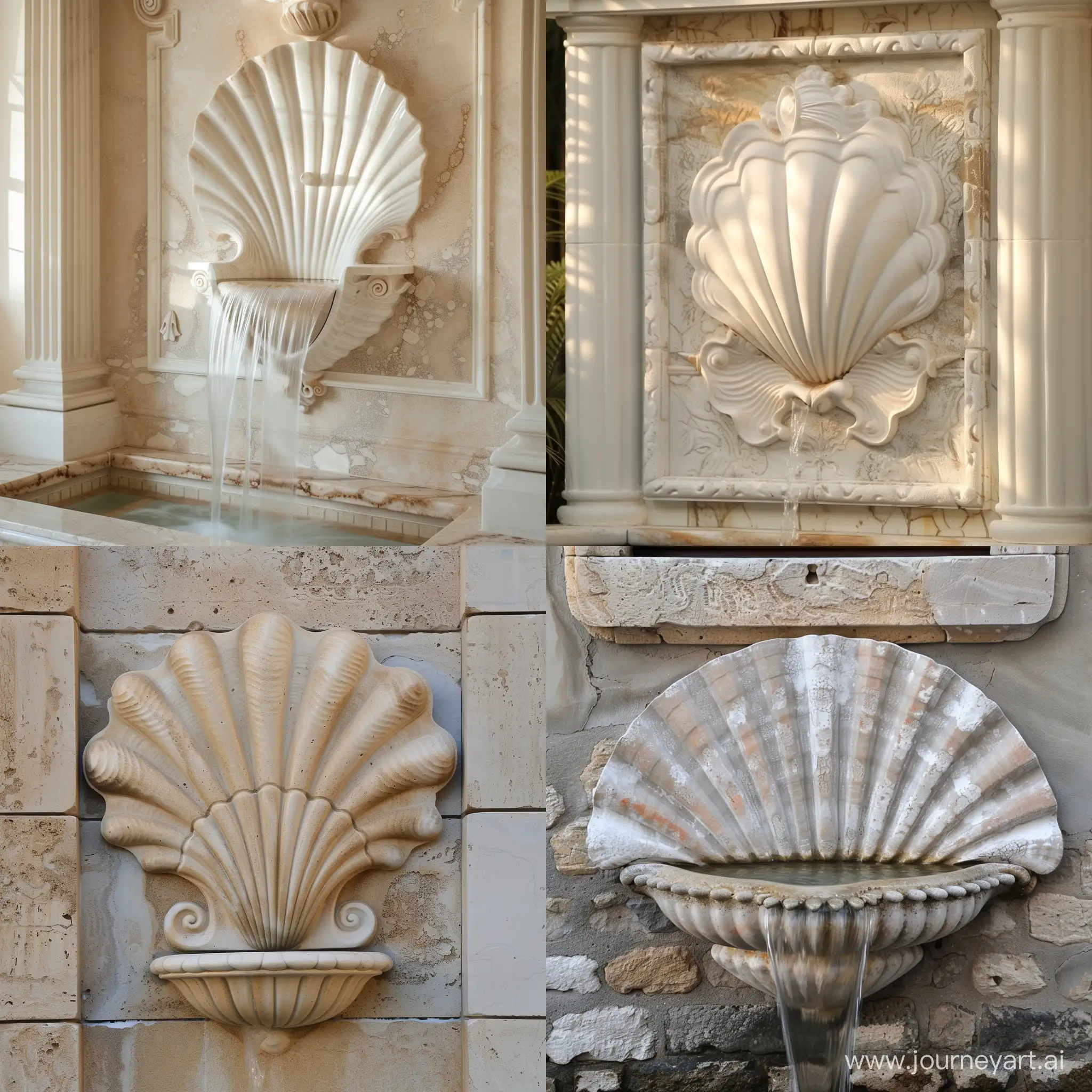 Baroque-Seashell-Wall-Fountain-Artwork