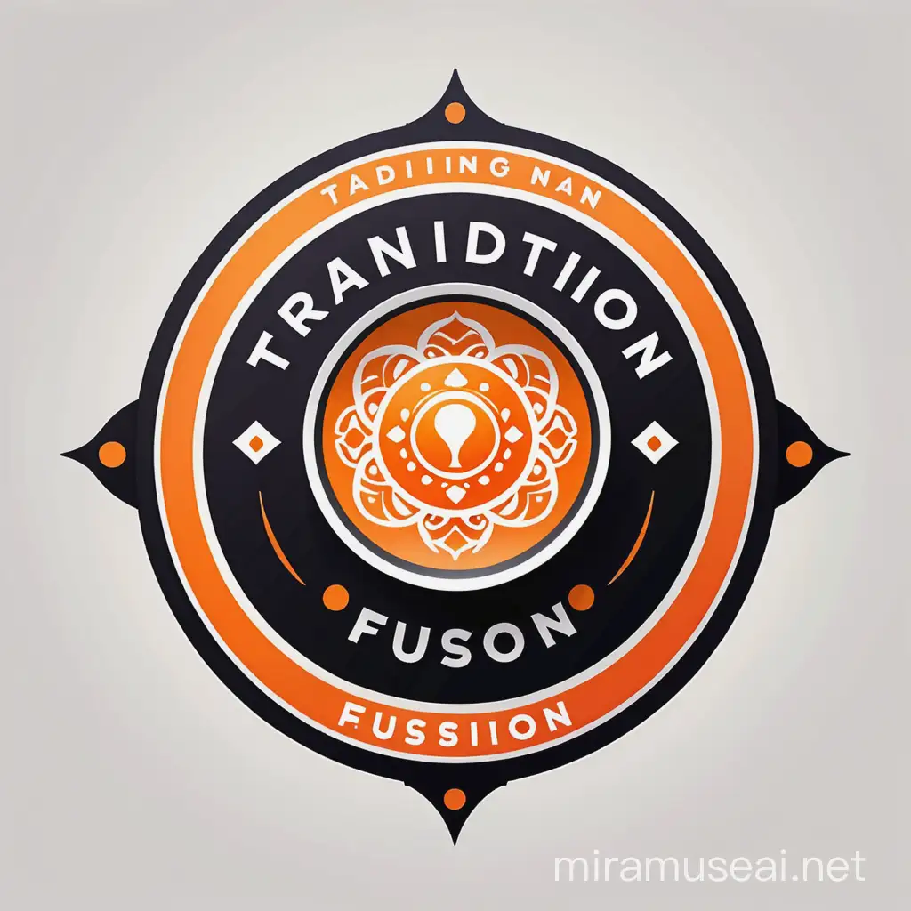 Traditional and Modern Fusion Food Restaurant Logo Design