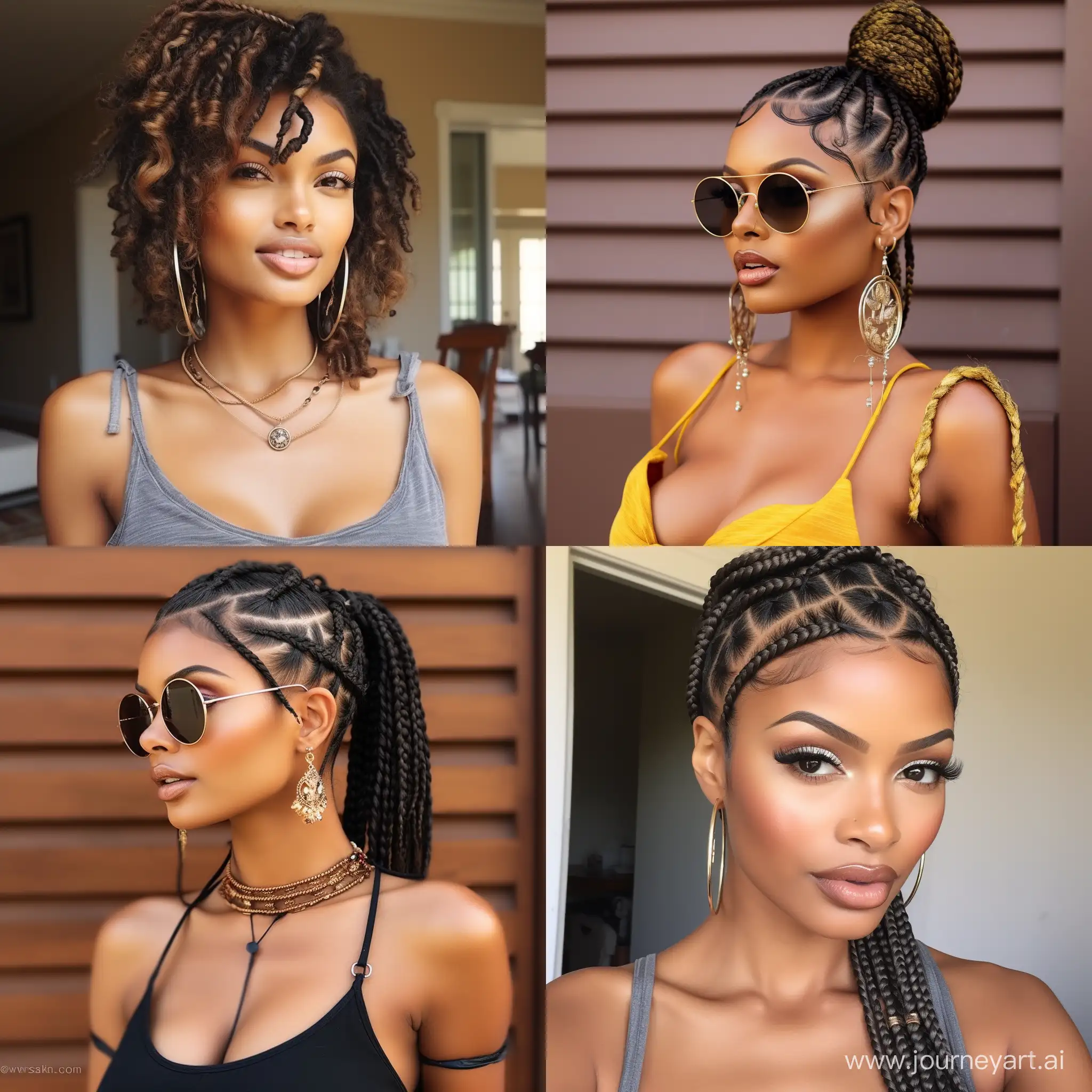 summer hairstyles for black women braids 2024