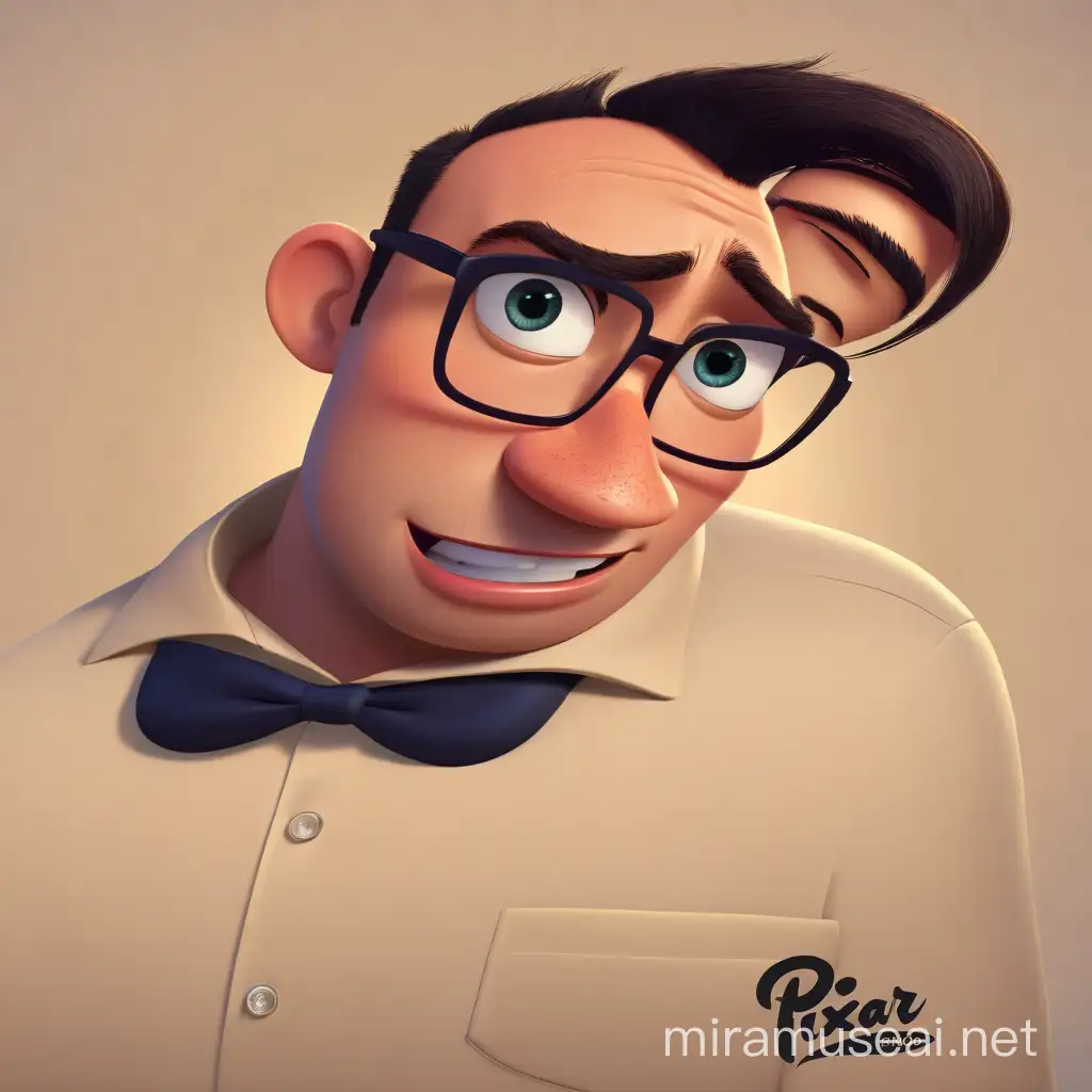 do me in a professional pixar cartoon style 