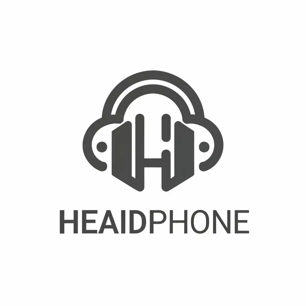 a logo design,with the text "headphone", main symbol:headphone symbol,Moderate,clear background