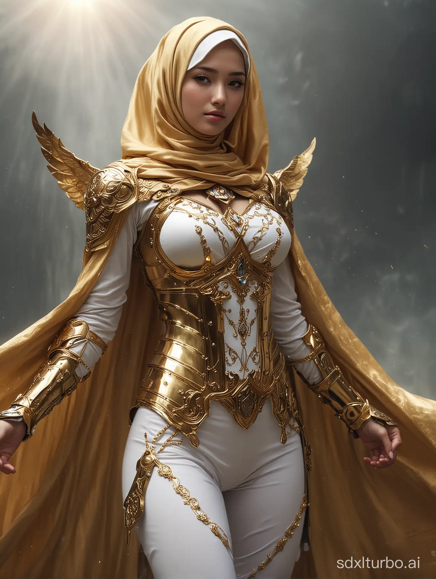 Glamorous-Hijab-Cosplay-Mystical-Valkyrie-with-Fiery-Wings