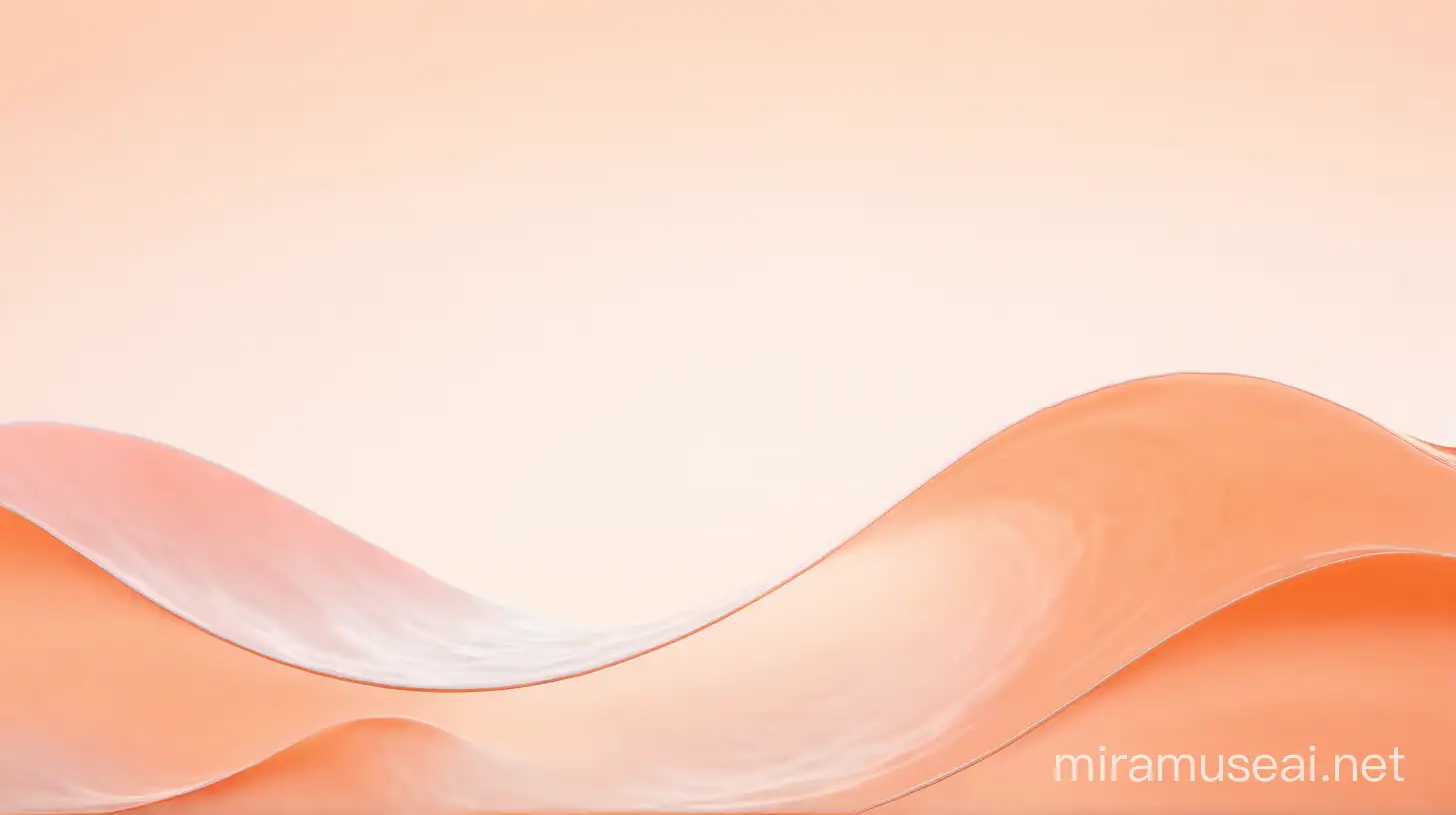 Tranquil PeachColored Floating Wave