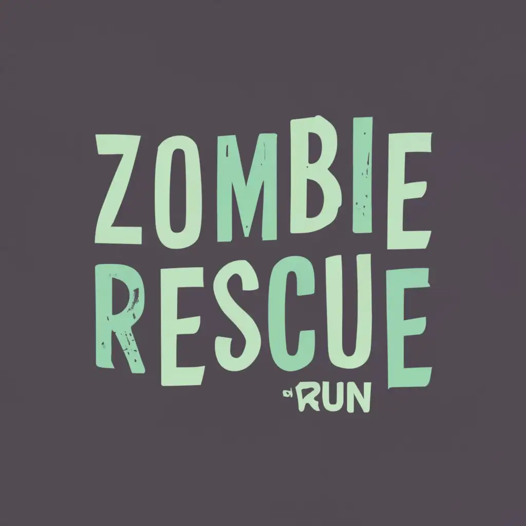 logo, Zombie Rescue - Run, with the text "Zombie Rescue - Run", typography
