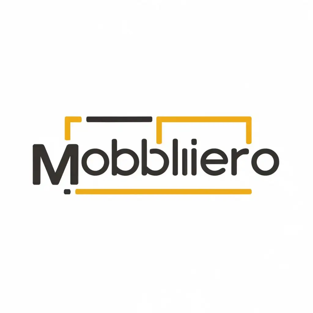 logo, kitchen furniture, with the text "Mobiliero", typography