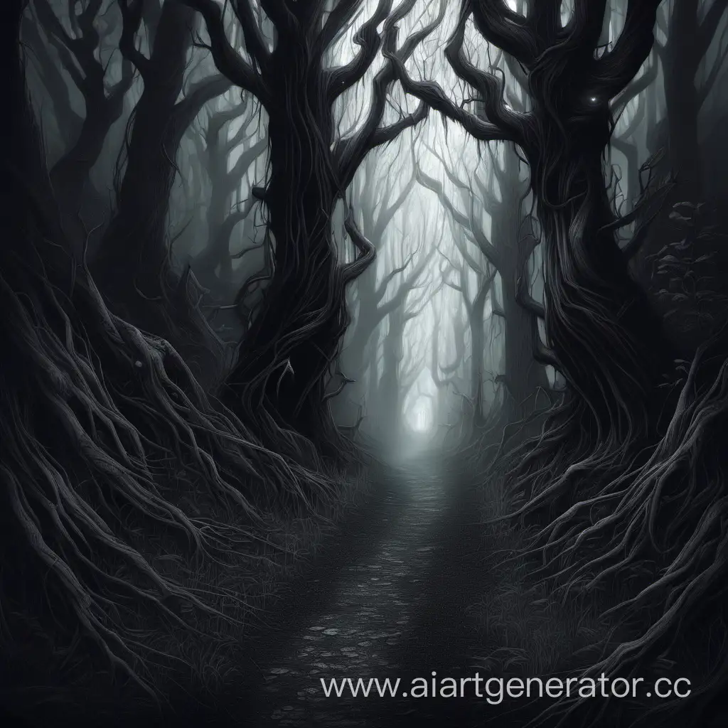 Enchanting-Journey-Along-the-Mysterious-Dark-Forest-Trail