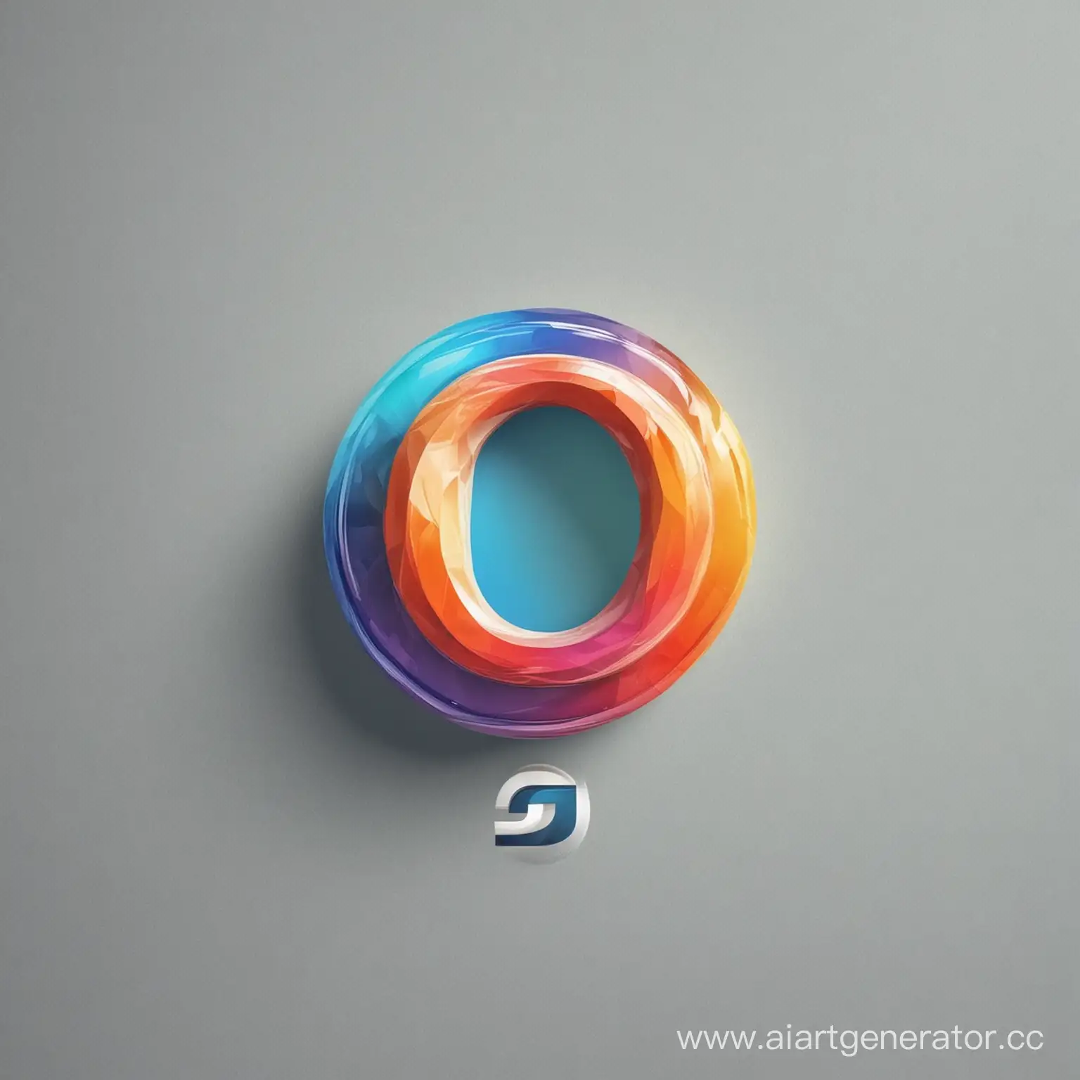 Логотип с буквой D для рекламной компании
