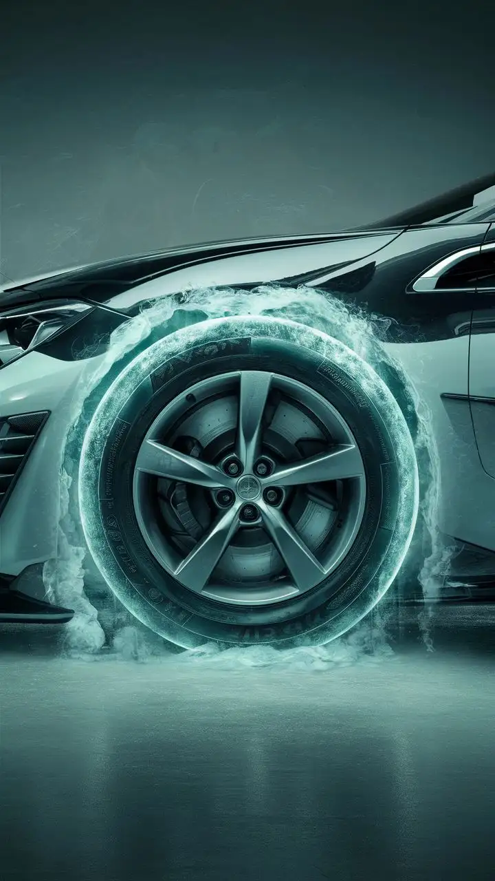 liquid nitrogen in car tyre 