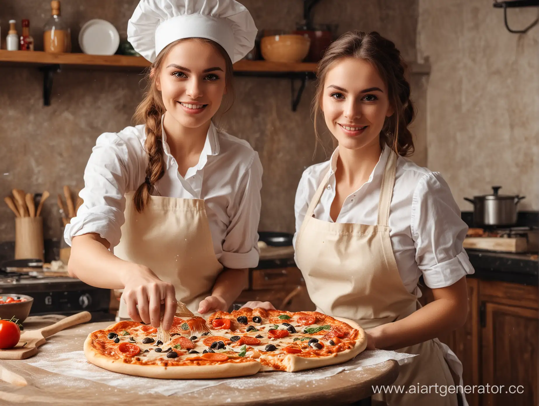 Young-Woman-Baking-Delicious-Pizza