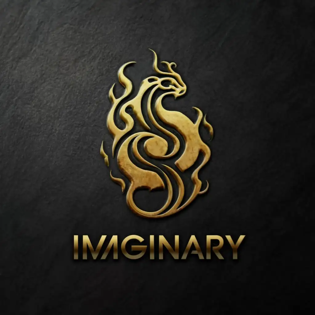 a logo design,with the text ">IMAGINARY<", main symbol:Realistic snake with Flame element,complex,clear background