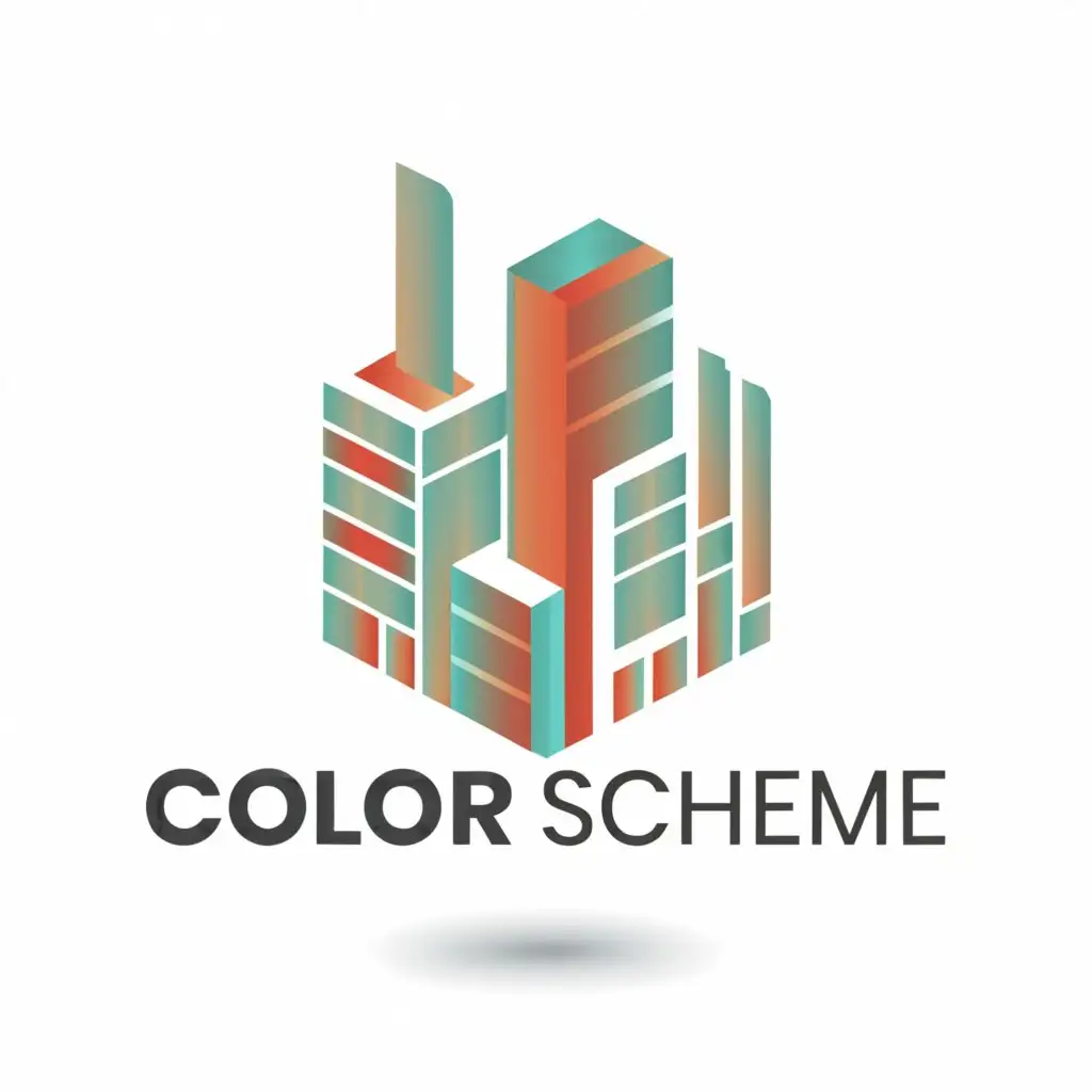 a logo design,with the text "Color scheme", main symbol:Building,complex,clear background