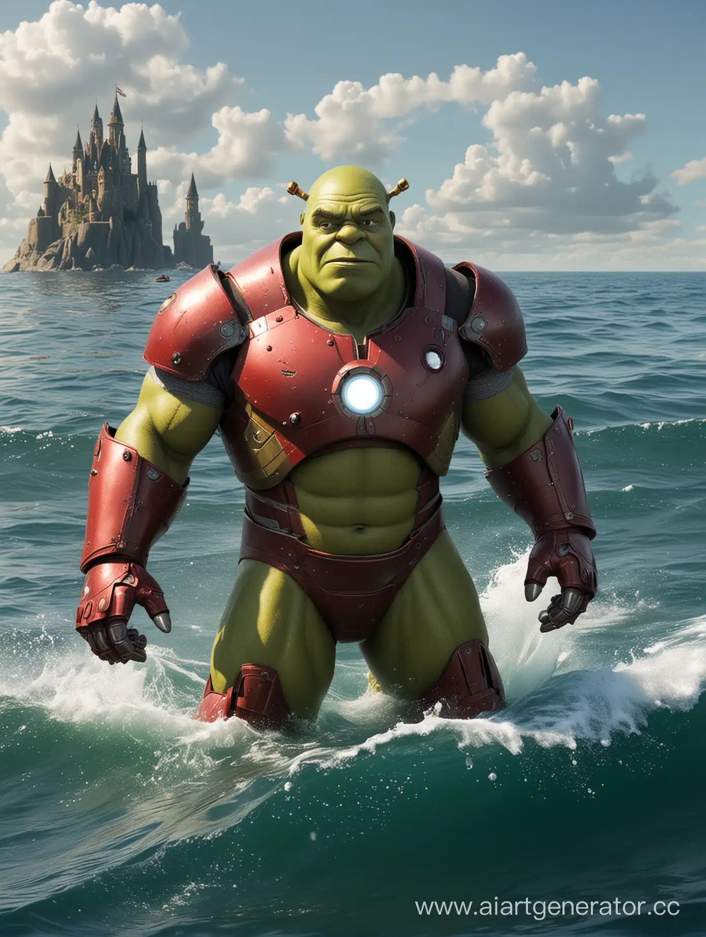 Shrek-Dressed-as-Iron-Man-Contemplating-Scandinavian-Mythology-at-Sea