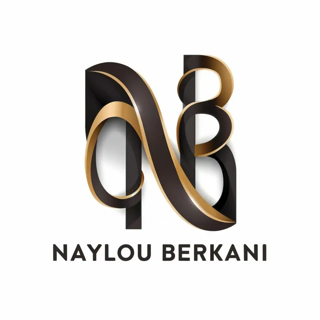 a logo design,with the text "NAYLOU BERKANI", main symbol:NB,Moderate,be used in Beauty Spa industry,clear background