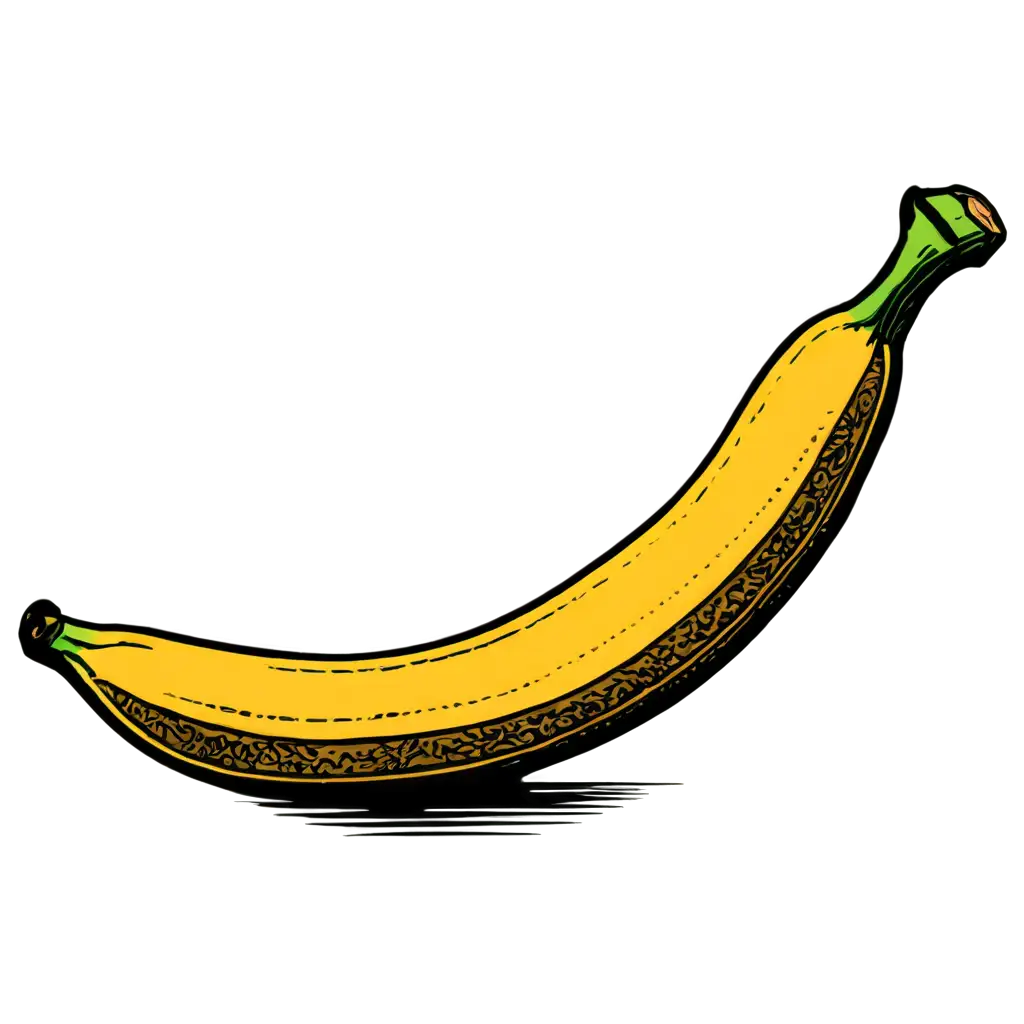 Vibrant-Banana-Drawing-PNG-Elevate-Your-Visual-Content-with-HighQuality-Art