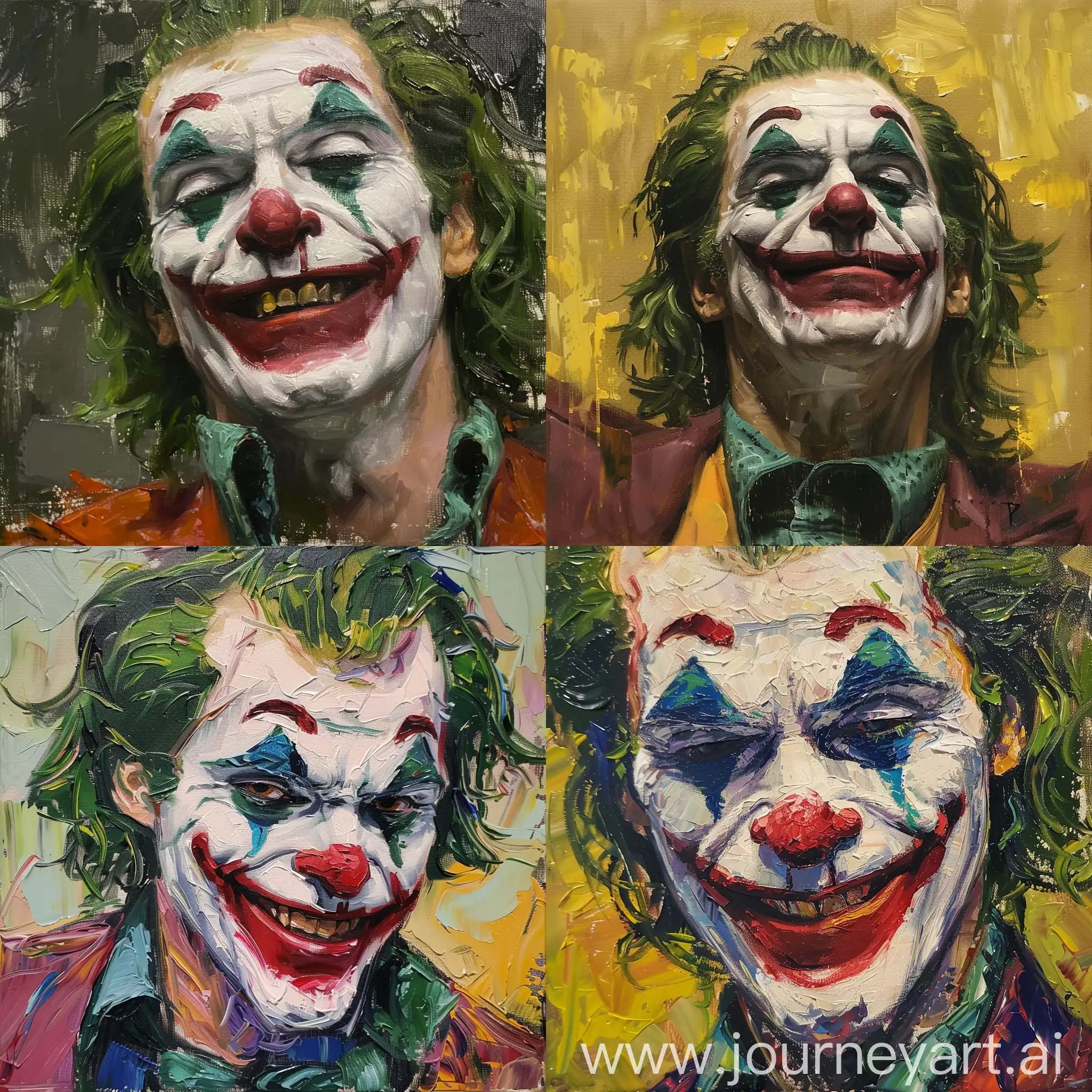 joker oil painting