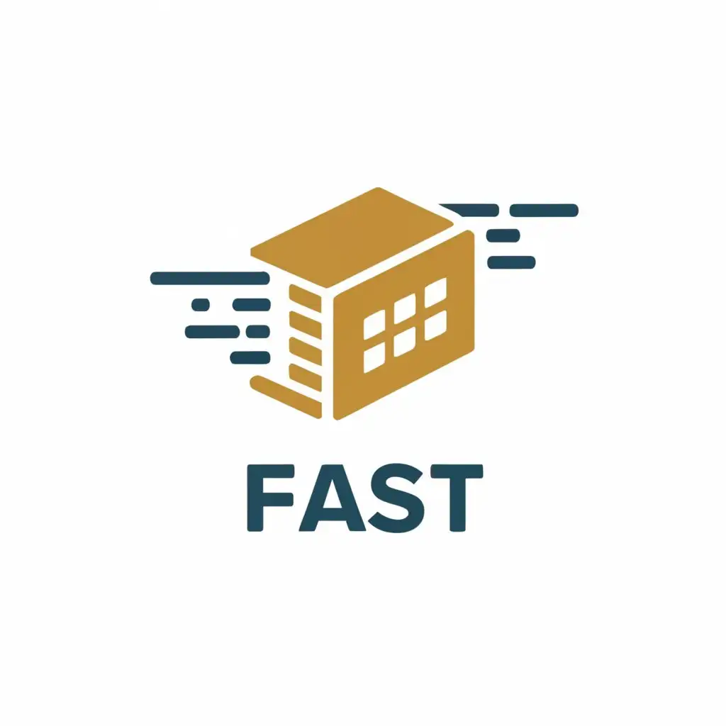 a logo design,with the text "FAST", main symbol:TRACKING PARCEL,Moderate,clear background
