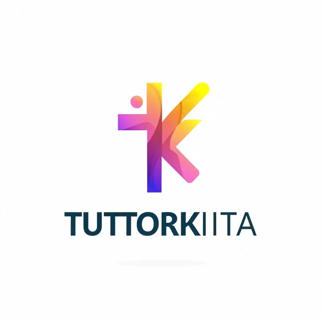 a logo design,with the text "TutorKita", main symbol:TK,Minimalistic,be used in Education industry,clear background