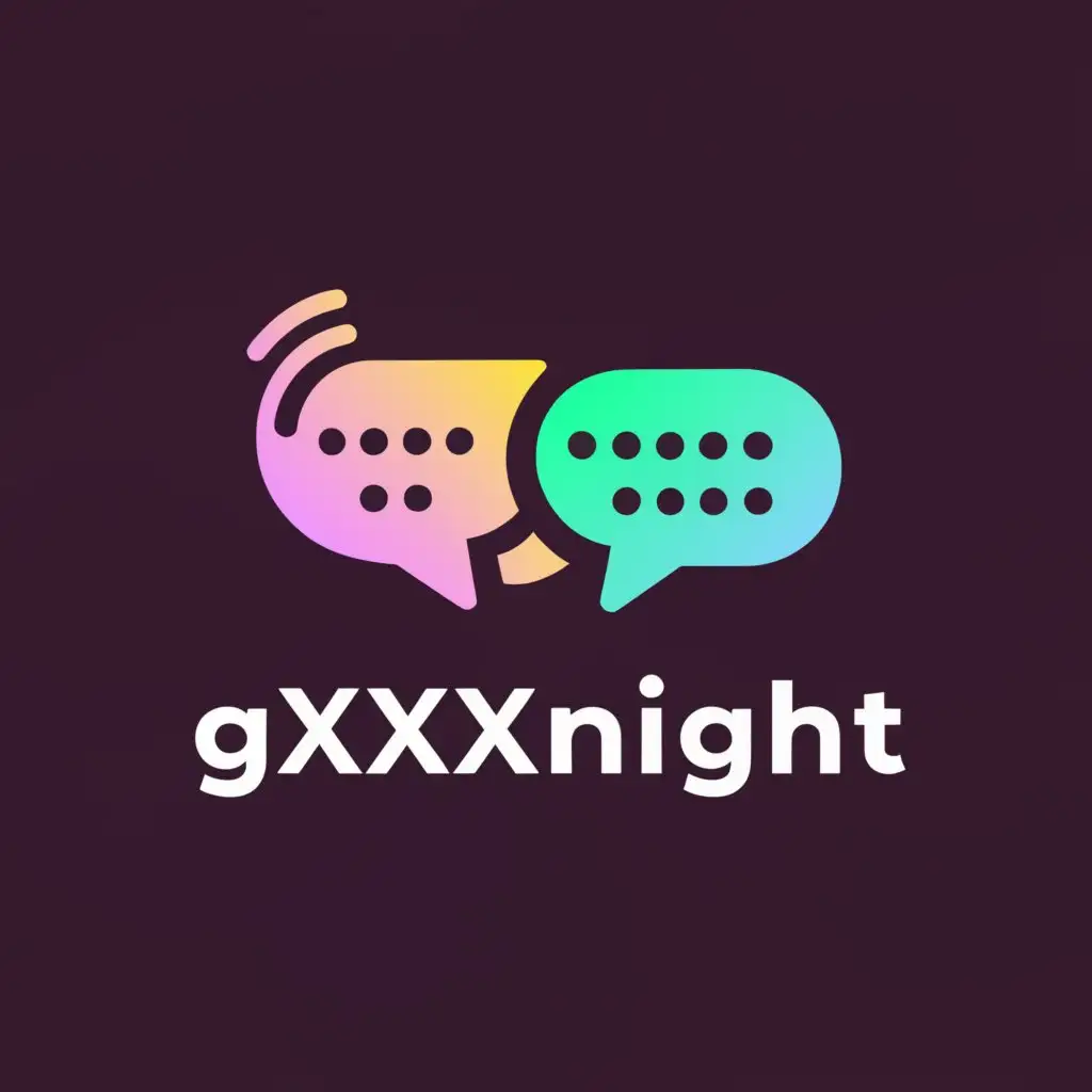 LOGO-Design-For-Gxxxnight-Chat-Rooms-with-a-Clear-and-Moderate-Theme