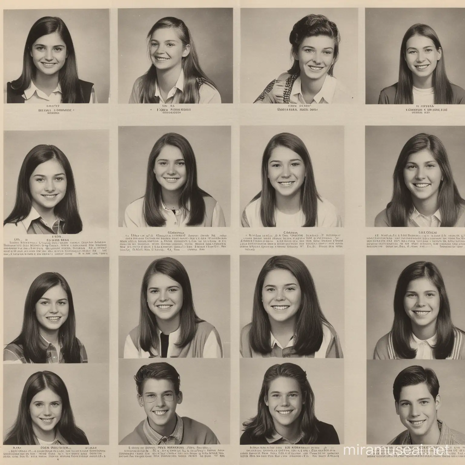American High School Junior Class Yearbook Page