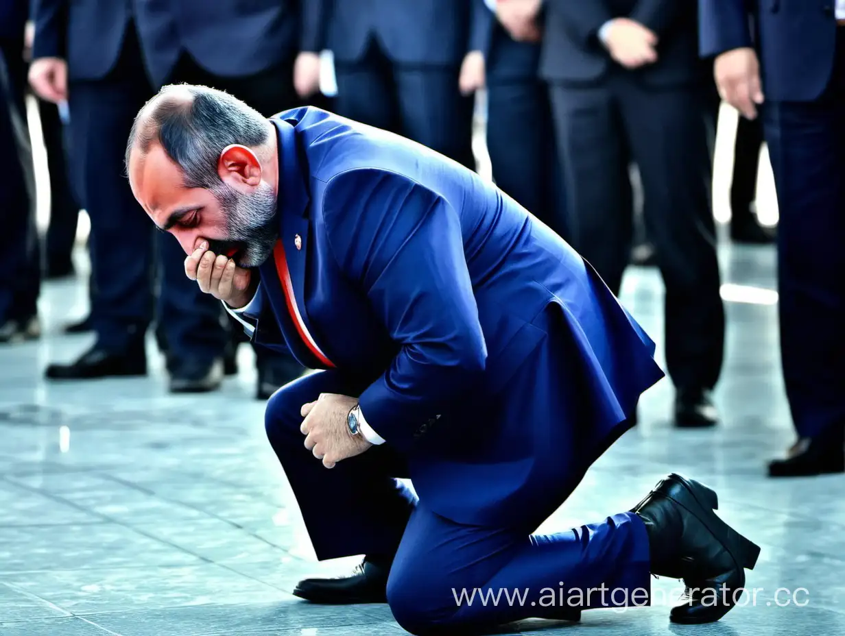 Armenian-Prime-Minister-Pashinyan-in-Emotional-Despair
