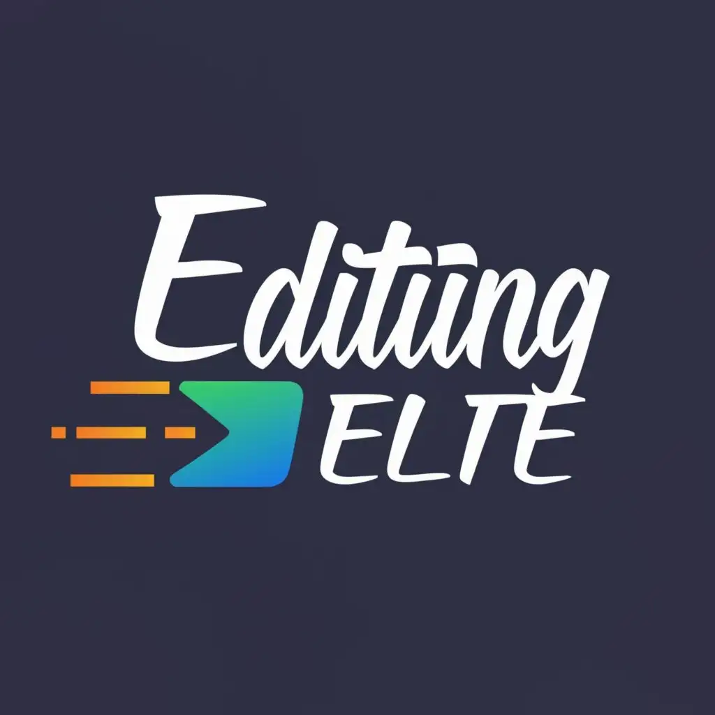 logo, Video Editing software, with the text "Editing Elite", typography, be used in Internet industry