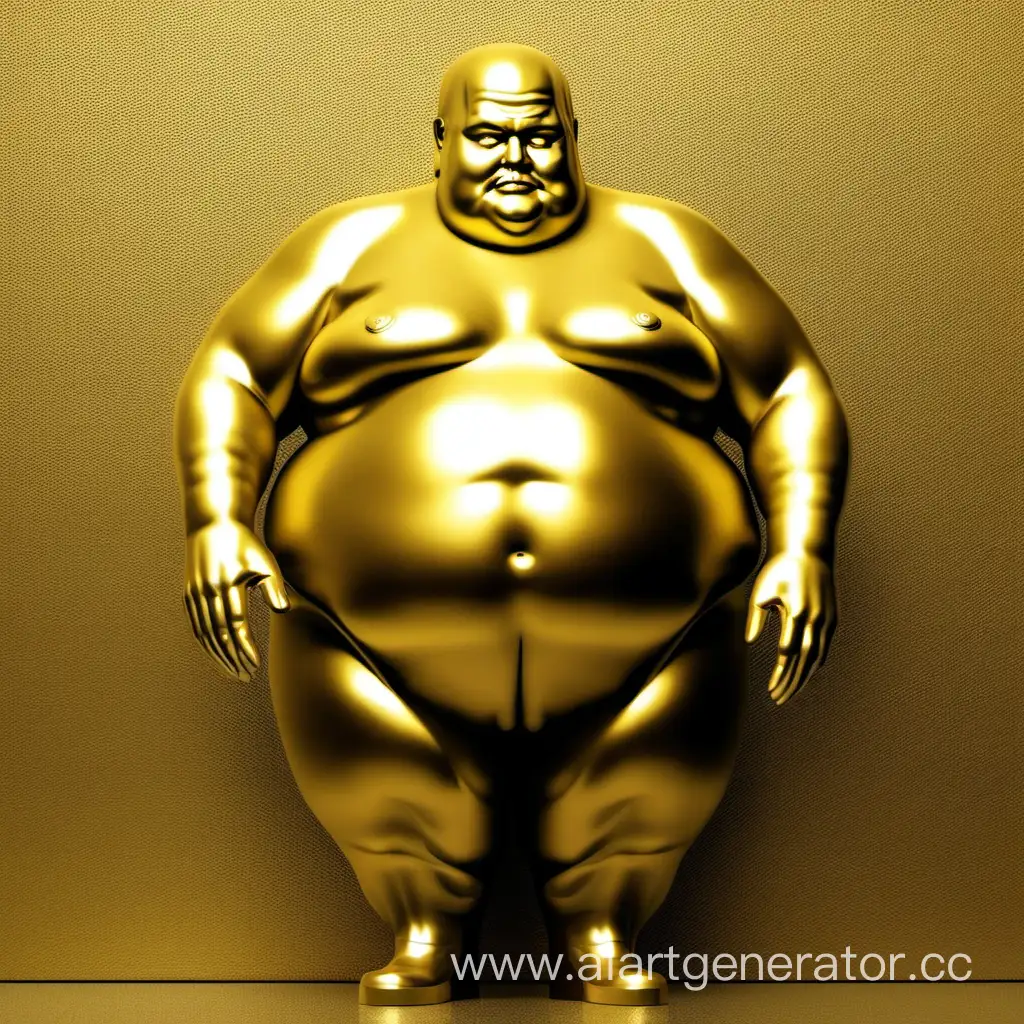 Золотой жирный человек 