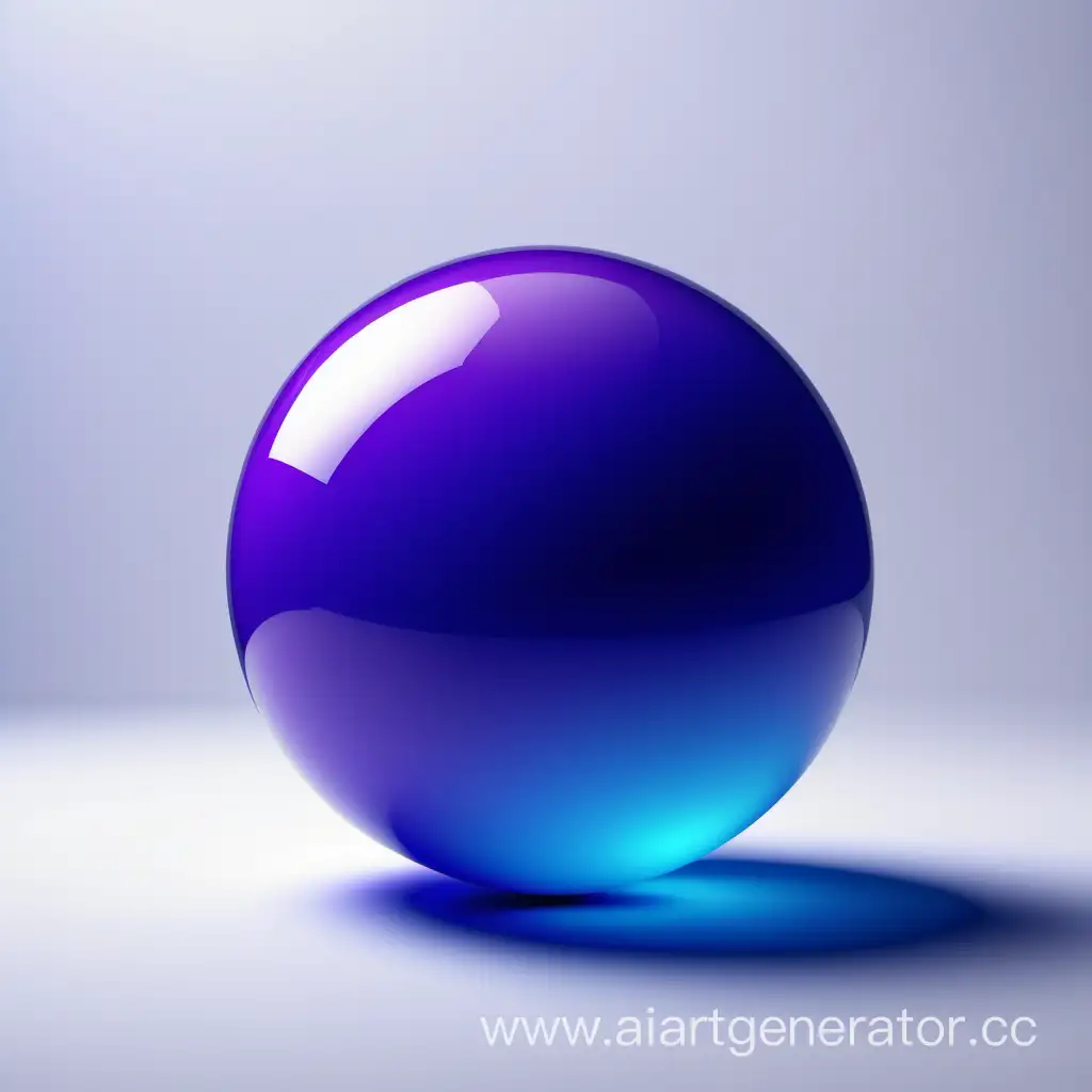 BlueViolet-Sphere-with-Color-Blending-on-Perfectly-White-Background