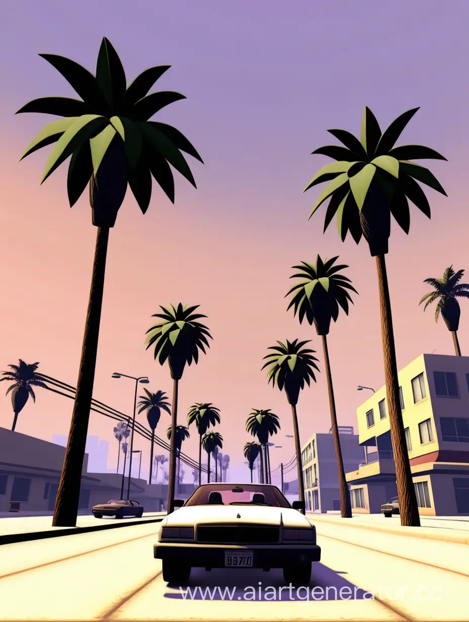 Vibrant-Sunset-Over-GTA-Palms-Urban-Oasis-Captured-in-Dazzling-Colors